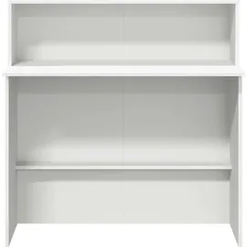 vidaXL Empfangstresen Weiß 100 x 50 x 103,5 cm Holzwerkstoff