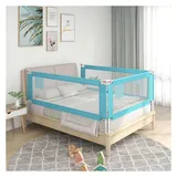 vidaXL Kleinkind-Bettschutzgitter Blau 180x25 cm Stoff