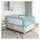 vidaXL Kleinkind-Bettschutzgitter Blau 180x25 cm Stoff