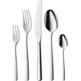 WMF Boston Edelstahl Besteck Set 6 Personen, Essbesteck Set 30 teilig, Cromargan
