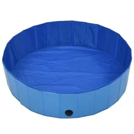 vidaXL Hundepool Faltbar Blau 120 x 30 cm
