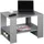 Ricoo WM090-PL Platingrau Holz 72 x 50 x 50 cm