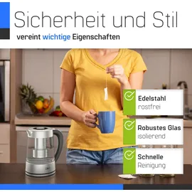 ZMC Wasserkocher mit Temperaturwahl 1,8 l