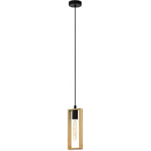 EGLO Littleton 1-flg. 11 cm rechteckig schwarz/braun