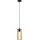 EGLO Littleton 1-flg. 11 cm rechteckig schwarz/braun
