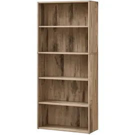 VASAGLE Bücherregal 5 Ebenen Kamelbraun