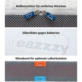 Genius eazzzy Premium Cube Topper 140 x 200 cm weiß