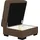 Home Affaire Hocker Tulio mit Stauraum 80 x 45 x 80 cm Braun