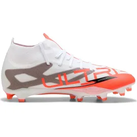 Puma Ultra 5 Match+ AG/FG Herren Puma White/Puma Black-Glowing Red 43