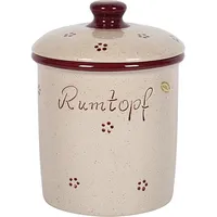Nik. Schmitt & Sohn Rumtopf, Vorratsbehälter, Beige