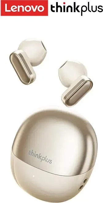 Lenovo thinkplus LP19PRO Beige Wireless Earbuds Semi-In-Ear High-Fidelity-Sound für Musik, Gaming und Sport