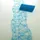 Deko AS GmbH Sizoweb Tischband Wellenschnitt Mittelblau ca. 12,5 cm Rolle 25 Meter - 64W 036-R 125