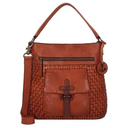 Harbour 2nd Urban Poets Schultertasche Leder 33 cm  braun