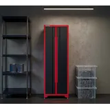 feistos FEISTOS Werkstatteinrichtung Novo Solo Werkstatt Hochschrank schwarz & rot 45,7x66x198cm