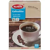 RUBIN Kaffeefilter naturbraun »Größe 4« 100 Stück braun
