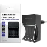 Qoltec 50653 Akkuladegerät für Ni-MH Typ R03/AAA R6/AA