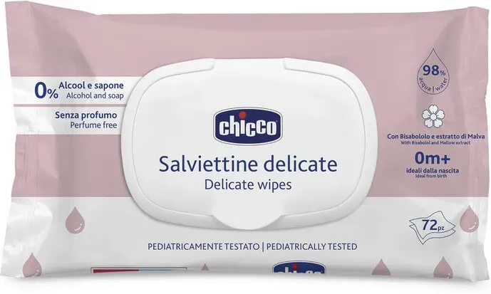 Chicco Soft Feuchttücher 12 x 72 Stück (= 864 Stück)