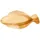 Papstar Teller Palmblatt 24 cm x 11 cm 25 St. Fisch