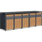 Westmann Mülltonnenbox Varius 330 x 116 cm grau
