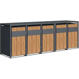 Westmann Mülltonnenbox Varius 330 x 116 cm grau