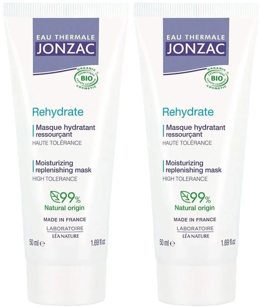 Eau Thermale Jonzac REhydrate verkwikkend masker 2x50 ml Gezichtsmasker