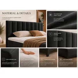 Best For Home Trinity 160 x 200 cm H3 Schwarz