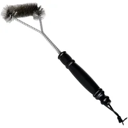 ALL'GRILL Grill- und BBQ-Bürste mit Edelstahlbürstenkopf, 30 cm, ideal für Grillroste und Gussgrillplatten