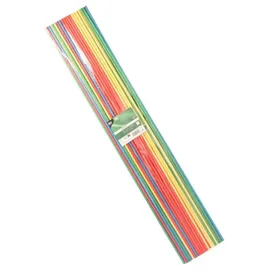 Papstar Trinkhalme Maxi Papier Ø 6 mm 80 cm 50 St. Farbig sortiert