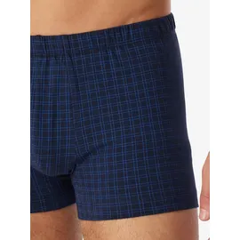 SCHIESSER Retro Boxershorts kariert blau 4XL 5er Pack