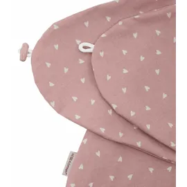 HOBEA-Germany Bezug für Stillkissen Herzen altrosa