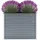 vidaXL Garten-Hochbeet verzinkter Stahl rechteckig 100 x 40 x 77 cm Grau 