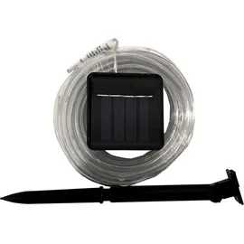 Mojawo Solar LED Lichterschlauch Solarpanel Erdspieß warmweiss Innen & Aussen