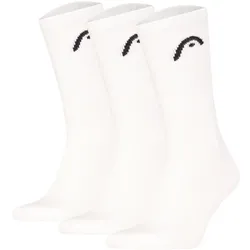 HEAD Unisex Socken, 3er Pack - All Sport Training Crew, Sportsocken, Logo Weiß 39-42