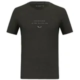 Salewa Eagle Eitd Merino Kurzarm-t-shirt - Dark Olive - M