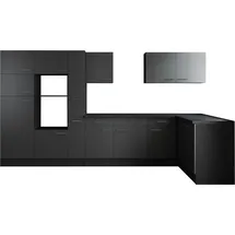 Respekta Winkelküche L-Form 370 cm grau