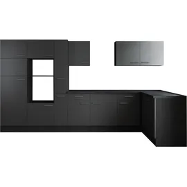 Respekta Winkelküche L-Form 370 cm grau