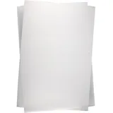 Creativ Company Creativ Schrumpffolien, Blech 20 x 30 cm, Weiß matt, 10 Blatt