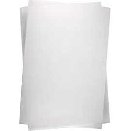 Creativ Company Creativ Schrumpffolien, Blech 20 x 30 cm, Weiß matt, 10 Blatt