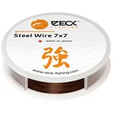 Zeck Angeln Raubfischvorfach Stahlvorfach Meterware - 7x7 Steel Wire 10,5kg 3m