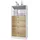 Vladon Pino V3 56 x 125 x 36 cm Weiß matt / Eiche Natur
