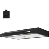 Ciarra Unterbauhaube A+ Dunstabzugshaube 60cm Integrierte Unterschrank Abzugshaube Abluft VM6903DB