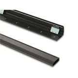 PureMounts PureMounts® Kabelkanal aus Aluminium mit 1x 40cm 3M Klebeband als Zubehör, 0,50m, schwarz