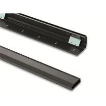 PureMounts PureMounts® Kabelkanal aus Aluminium mit 1x 40cm 3M Klebeband als Zubehör, 0,50m, schwarz