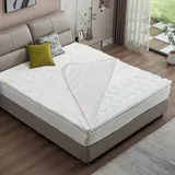 AMBINESS® Matratzen Topper memory foam inkl. Bezug | 7 Größen | 80x200cm - 180x200cm | 5cm dicker Memory-Schaum | orthopädisch wasserdicht temperaturregulierend Maschinenwaschbar | Öko-Tex | 180x200cm