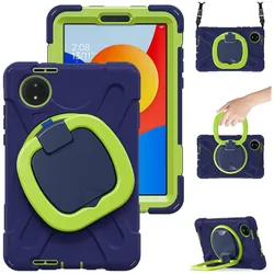 Für Xiaomi Redmi Pad SE 8.7 360 Grad Hybrid Tasche Halterung und Gurt