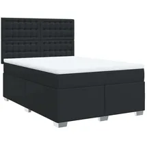 vidaXL Boxspringbett 140 x 200 cm Schwarz