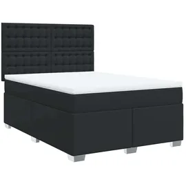 vidaXL Boxspringbett 140 x 200 cm Schwarz