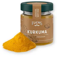 Fuchs Gewürze - Kurkuma gemahlen | Feines Kurkumapulver, für Currys | 44 g