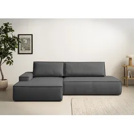 OTTO home Eckcouch Cord 2-Sitzer Grau