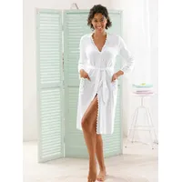 Witt Weiden Bademantel in weiß 44/46,